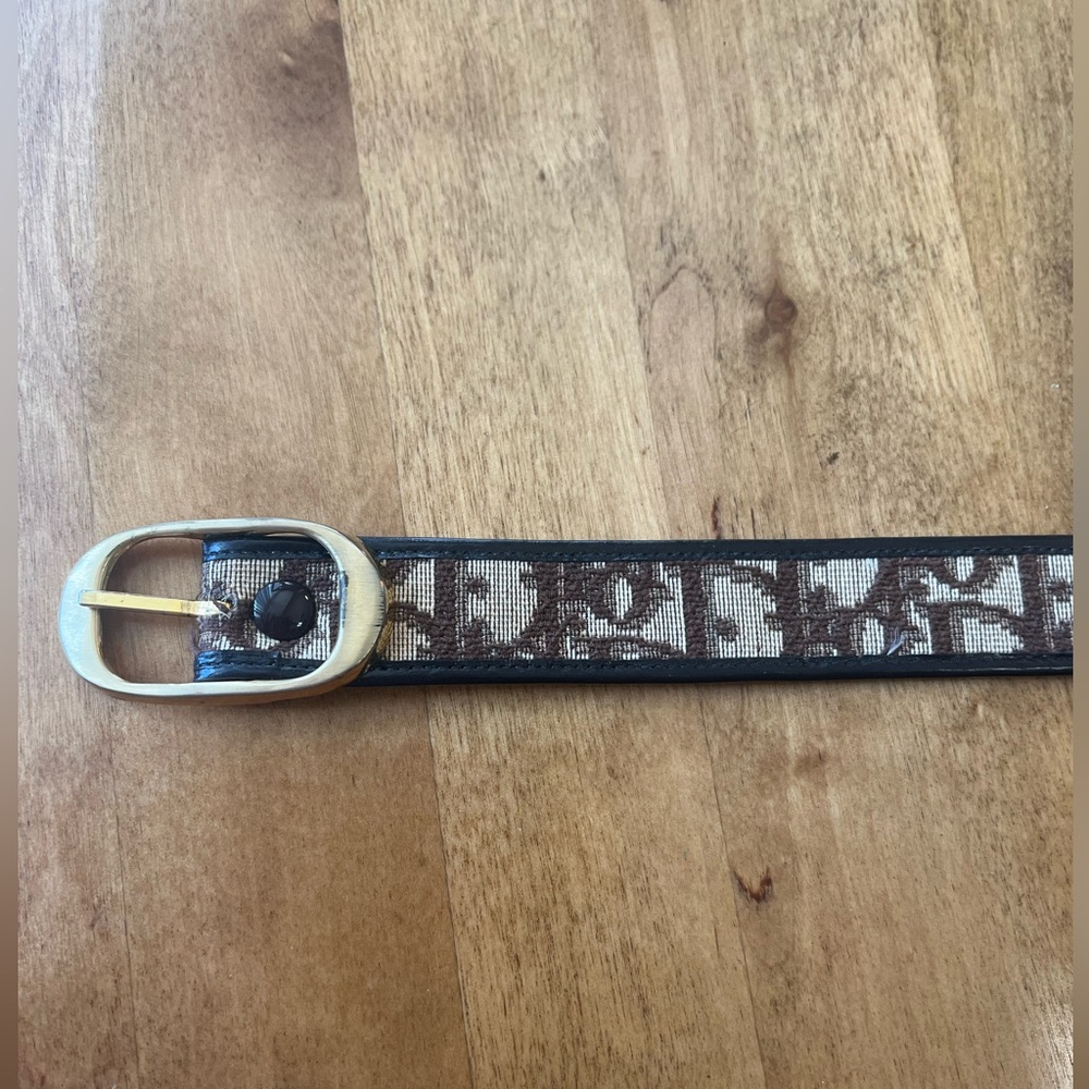 Dior Trotter And Leather Belt - Picture 3 of 9